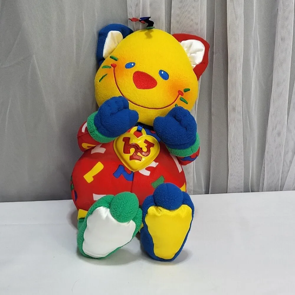 Fisher Price 1999 Baby Smartronics Kitty Cat 1 2‎ 3 Counting Stuffed Plush Toy